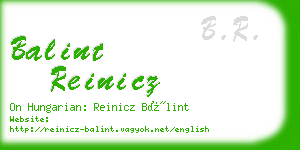 balint reinicz business card